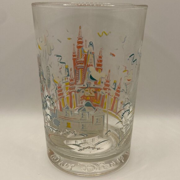 Walt Disney World 25th Anniversary Glass Donald Duck Castle 1996 Promo Cup - Picture 2 of 10